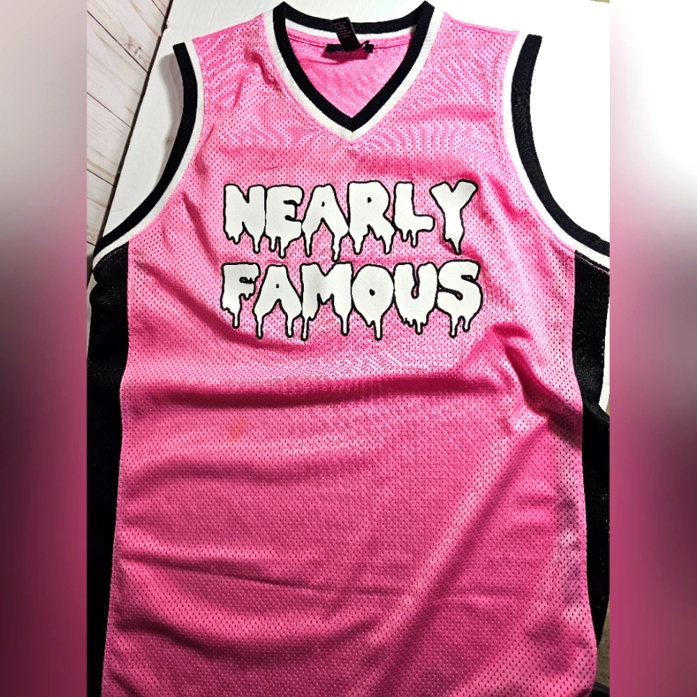 Mesh Basketball Jersey Woman's Pink